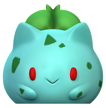 Bulbasaur 3D Print - Pokémon Animochi Figure - Geek Desk Decor